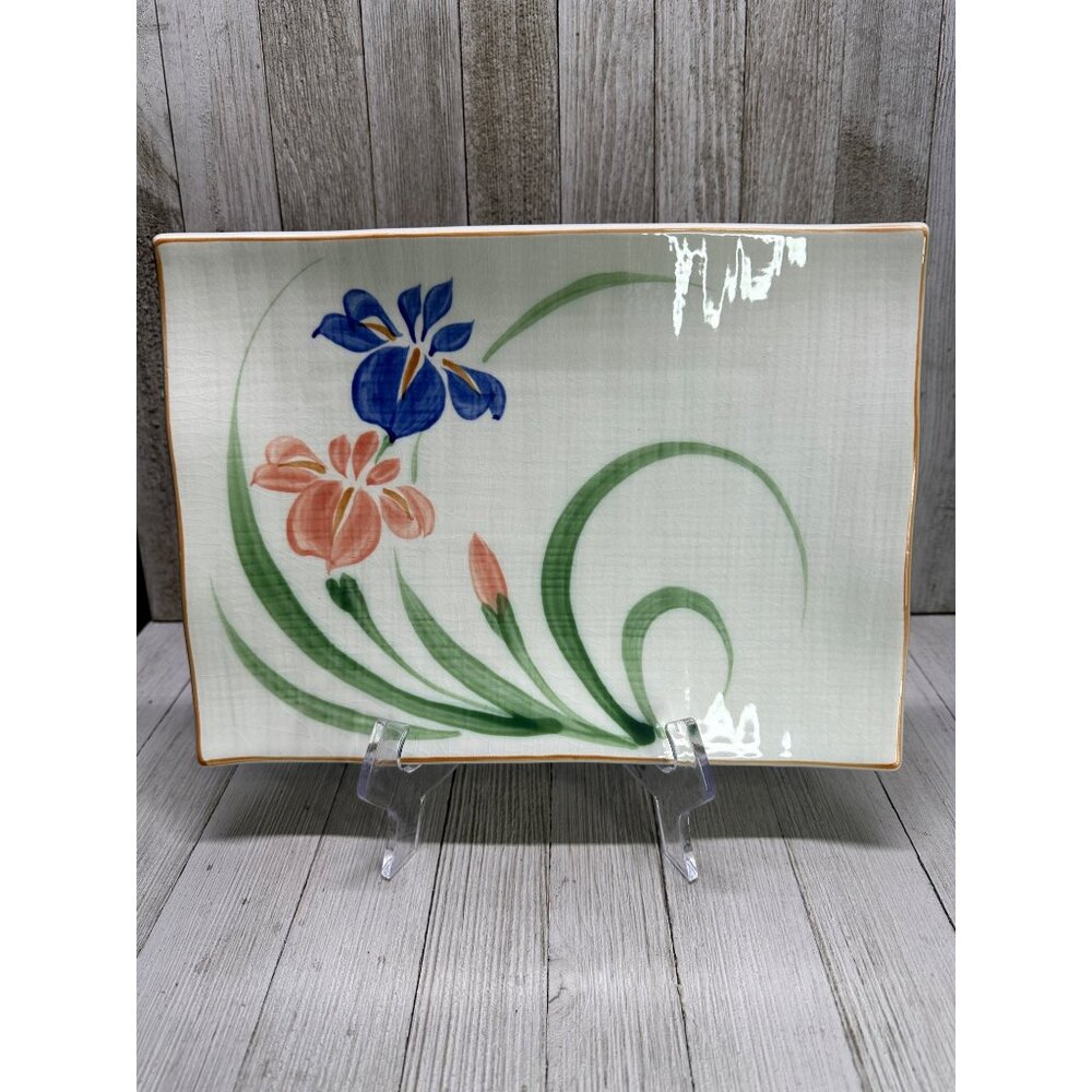 Vtg Oriental Trading Dallas Japanese Rectangle Serving Shushi Platter  8''x11''